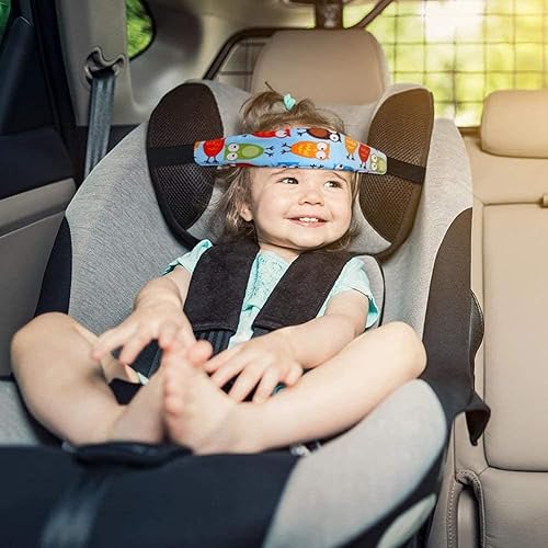 Miniatura 6 de ZYNQACC 2 piezas de soporte para la cabeza de asiento de automóvil para bebé, asiento de seguridad para niños, correa de posicionamiento para dormir