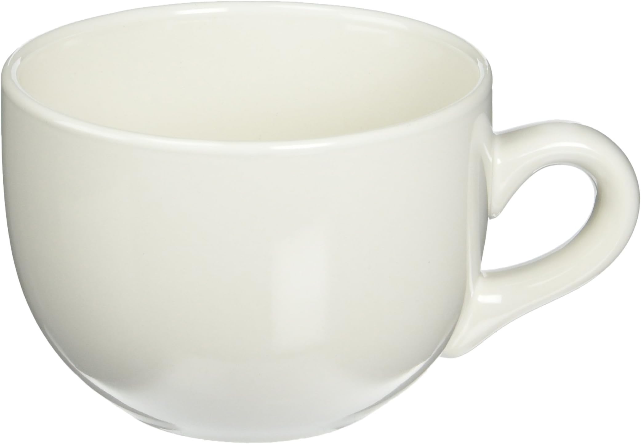 4 PAK - 24 oz. "Seattle" - White Jumbo Ceramic Soup/Coffee/ Mocha/Latte Cup