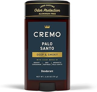 Palo Santo Aluminum Free Deodorant for Men, 48-hour Long Lasting Odor Protection, 2.65oz