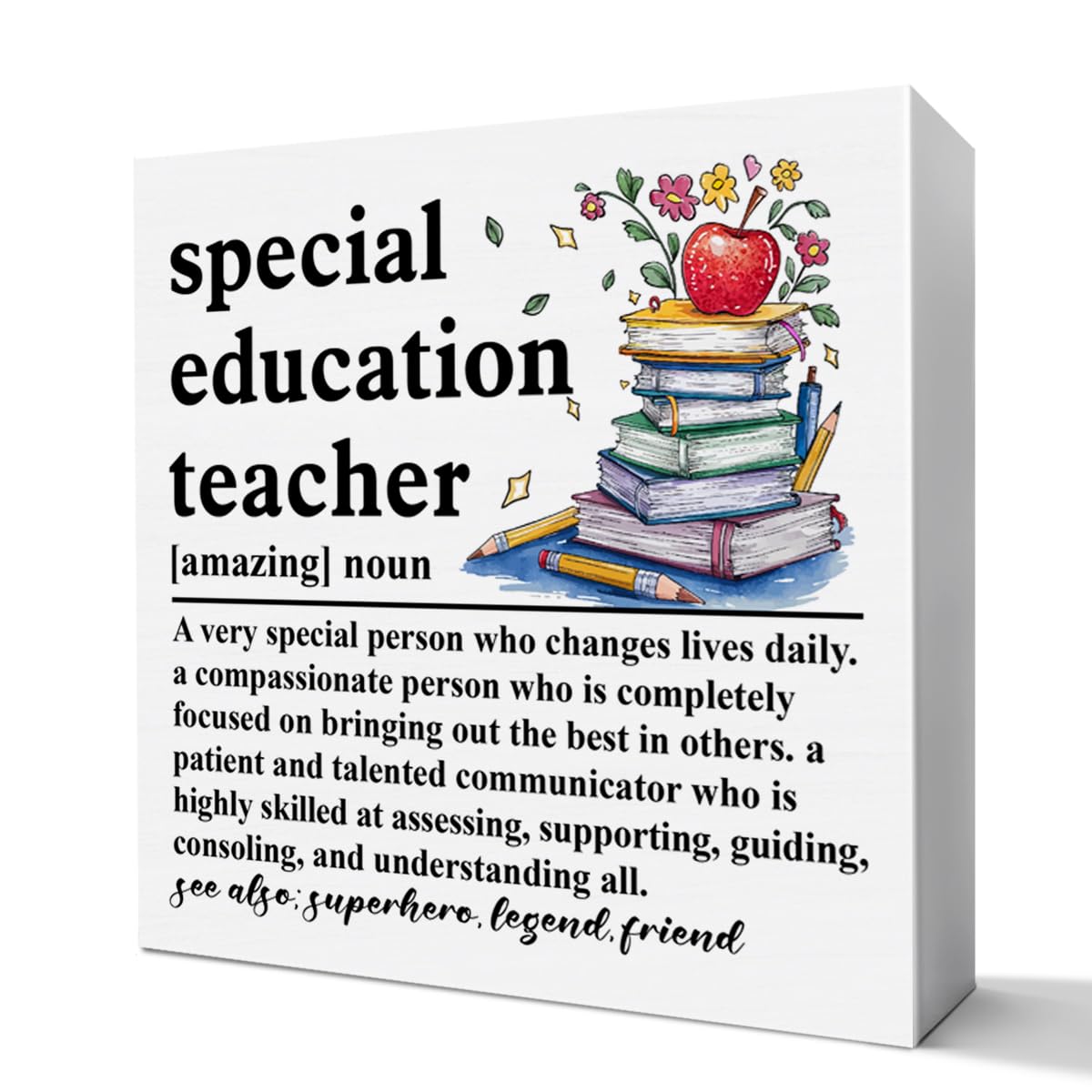 Special Education Teacher Appreciation Gifts, Thank You Gifts for Autism Teacher Birthday Christmas End of Year Teacher's Day Gifts Special Ed Teacher