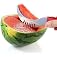 MOMISY Watermelon Slicer Kitchen Gadgets Stainless Steel Fruit Cutter Melons Knife Fast Watermelon Slicer Cutting Tools (Red)