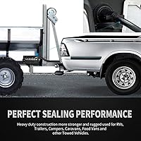 Vista 7 de Enchufe de remolque de 7 vías, cable de remolque en línea resistente de 8 pies con caja de conexiones de cableado de 7 cuadras, resistente a