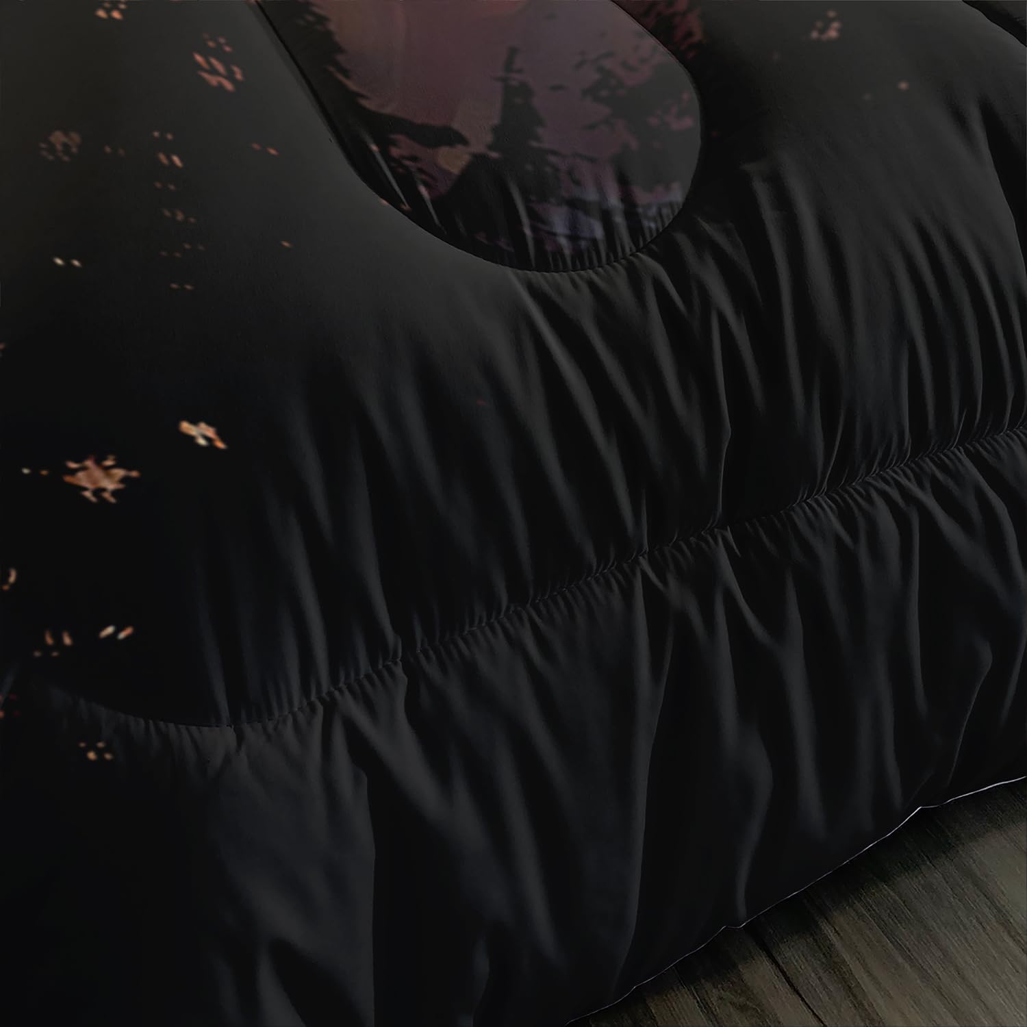 Forest Deer Bedding American Flag Comforter Set,Hunting Themed Comforter Sets Full Size for Kids Boys Men Room Decor,Retro Rustic Bedding Comforter Sets with 2 Pillowcases. - Image 6