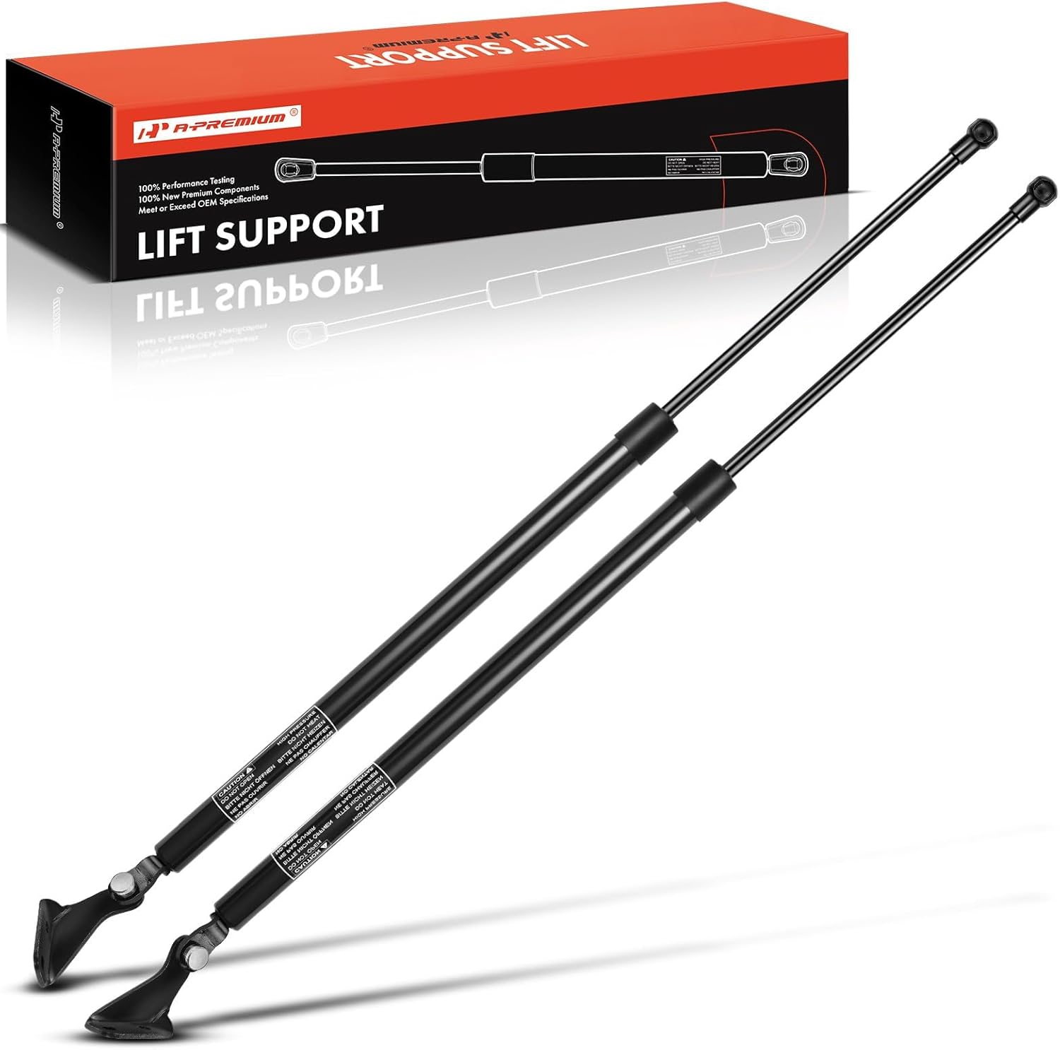 A-Premium Rear Liftgate Lift Supports Struts Shocks Compatible with Nissan Model - Rogue 2014-2020 Without Power Gate (Does NOT Fit Select & Sport), Compressed Length is 16.06"，2PC Set
