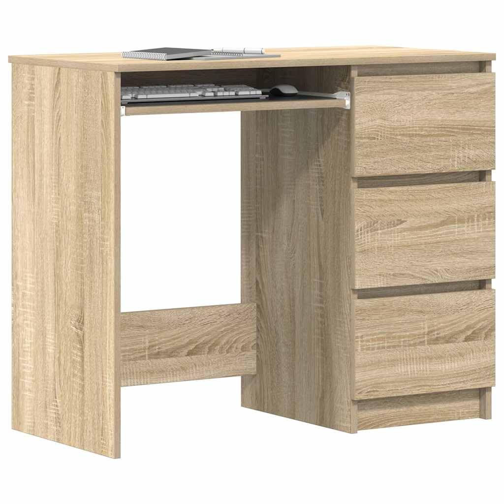 Biurko dąb Sonoma 90 x 45 x 76 cm materiał drewnopochodny