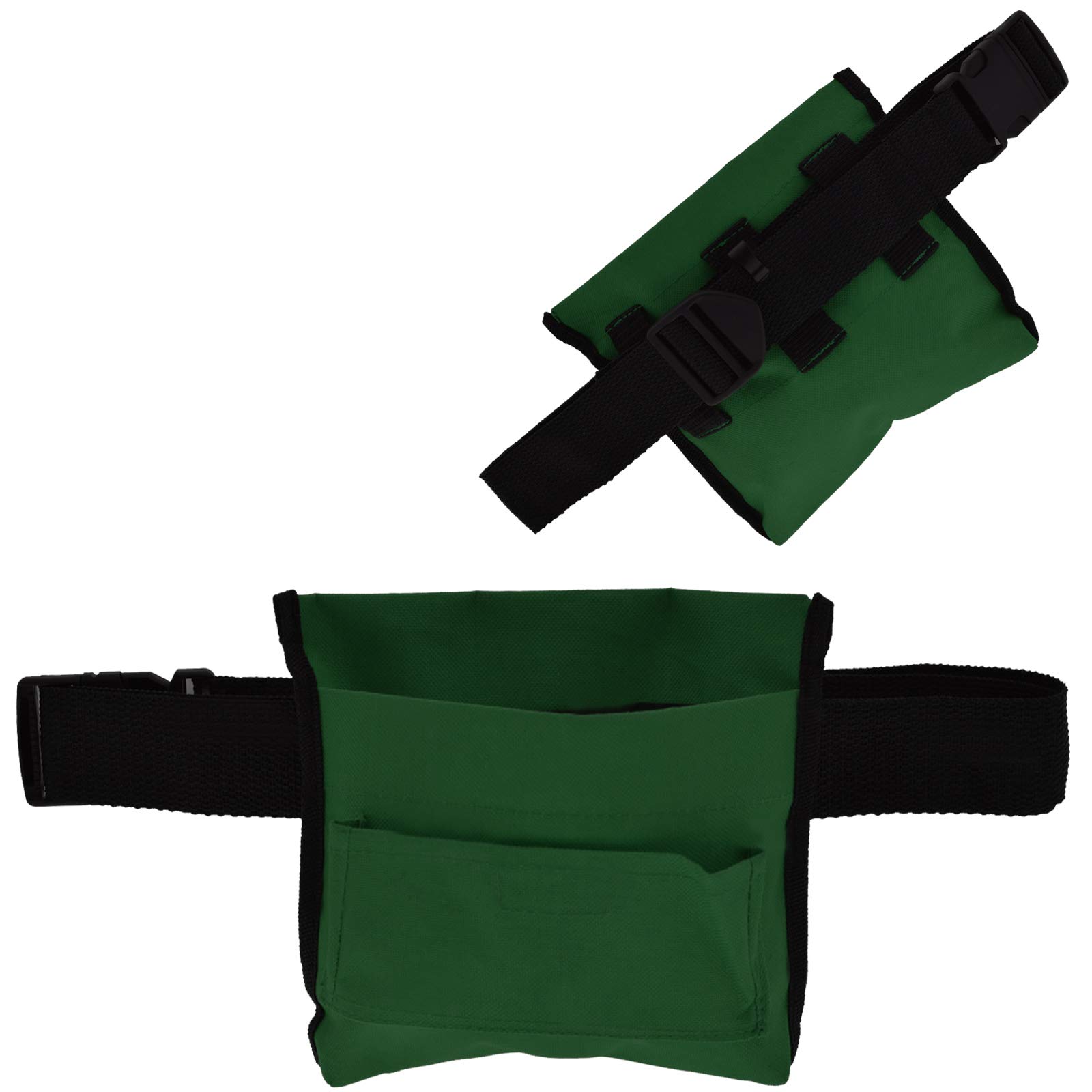 YNR® Pet Treat Pouch | Storage Holder Dispenser | Cat Dog Training Snack Bag Pocket | Toys Balls | Adjustable Belt (Dark Green)