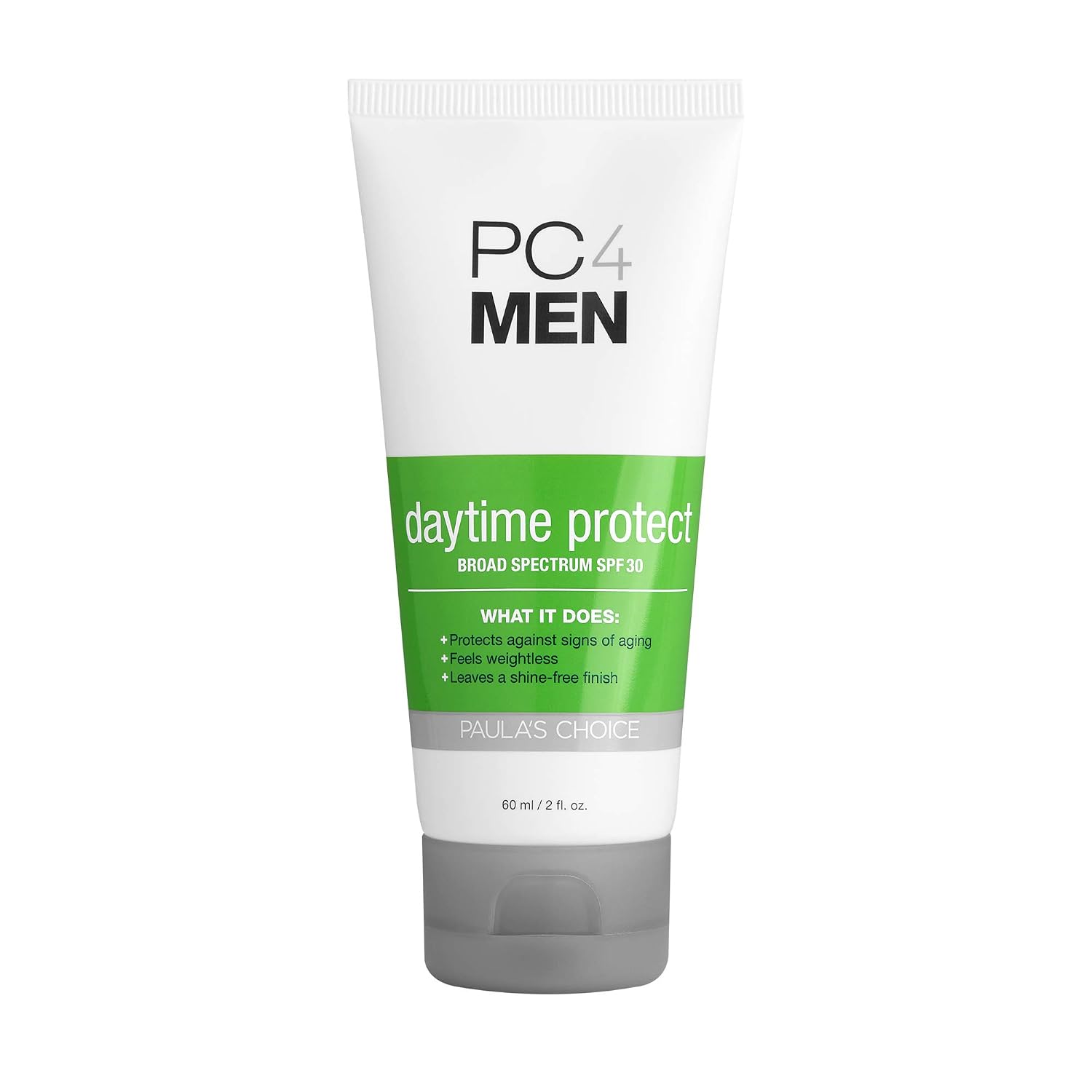 Paula's Choice PC4MEN Daytime Protect SPF 30 Moisturizer with Antioxidants, 2 oz (1 Bottle) Fragrance Free