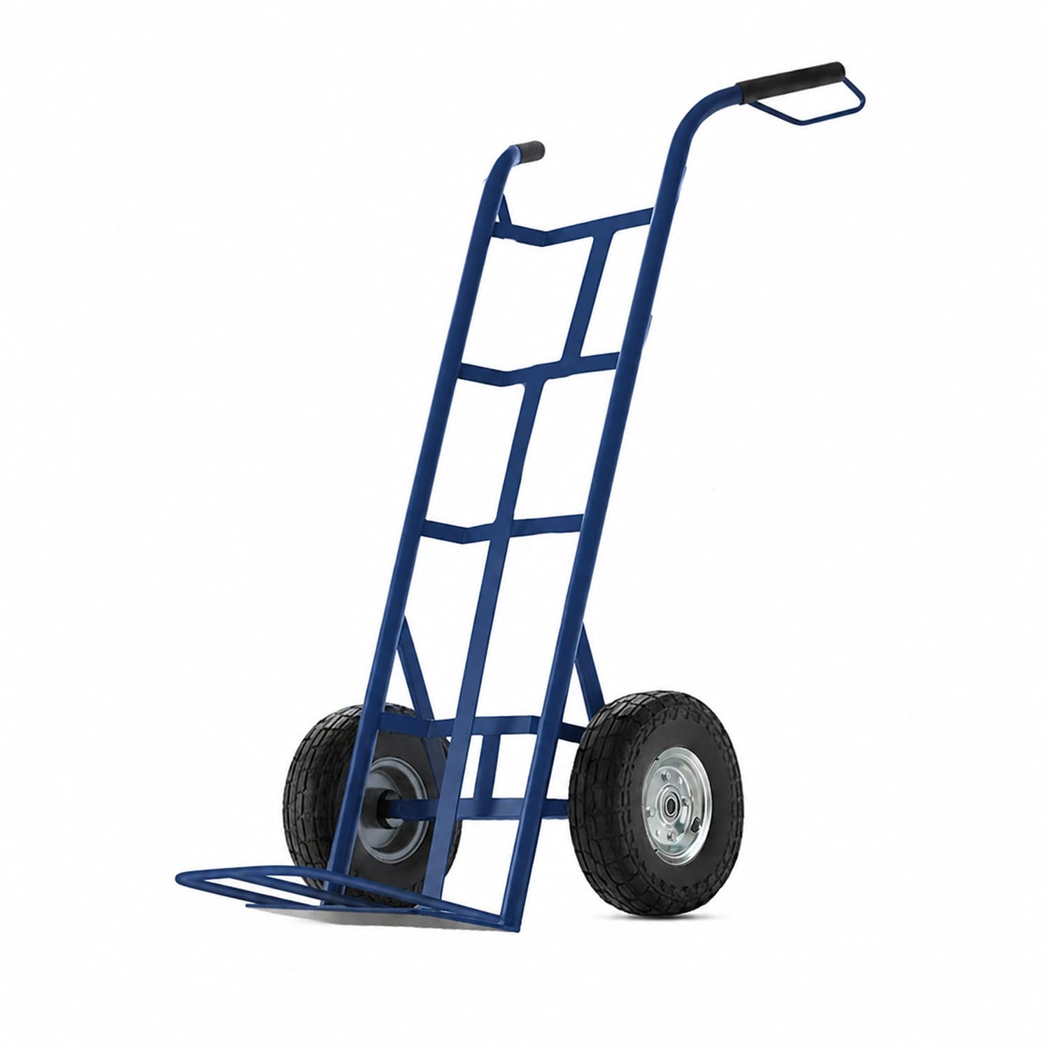 Avilia - Carrello Portapacchi con 2 Ruote Pneumatiche – Struttura in Metallo, 250 kg | Carrello Saliscale con Manico Ergonomico, Multiuso Traslochi, Edilizia, Terreno (Blu, Chilogrammi, 250)