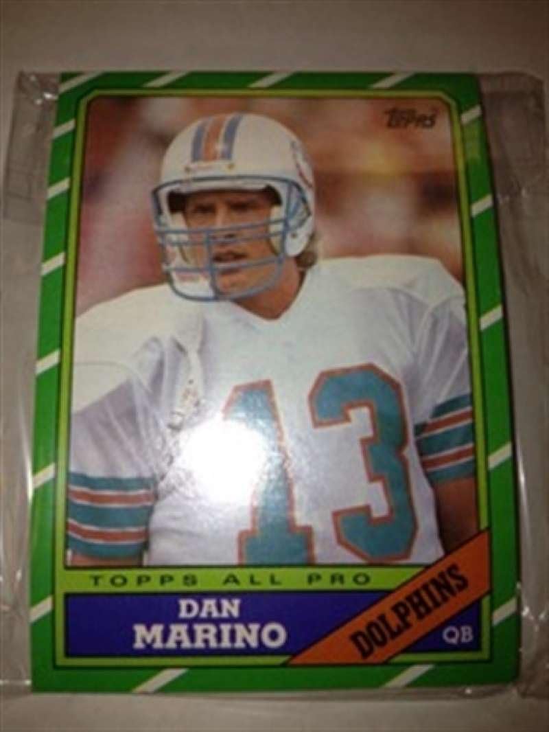 1986 Topps Football Miami Dolphins Official Team Set 16 Cards Dan Marino