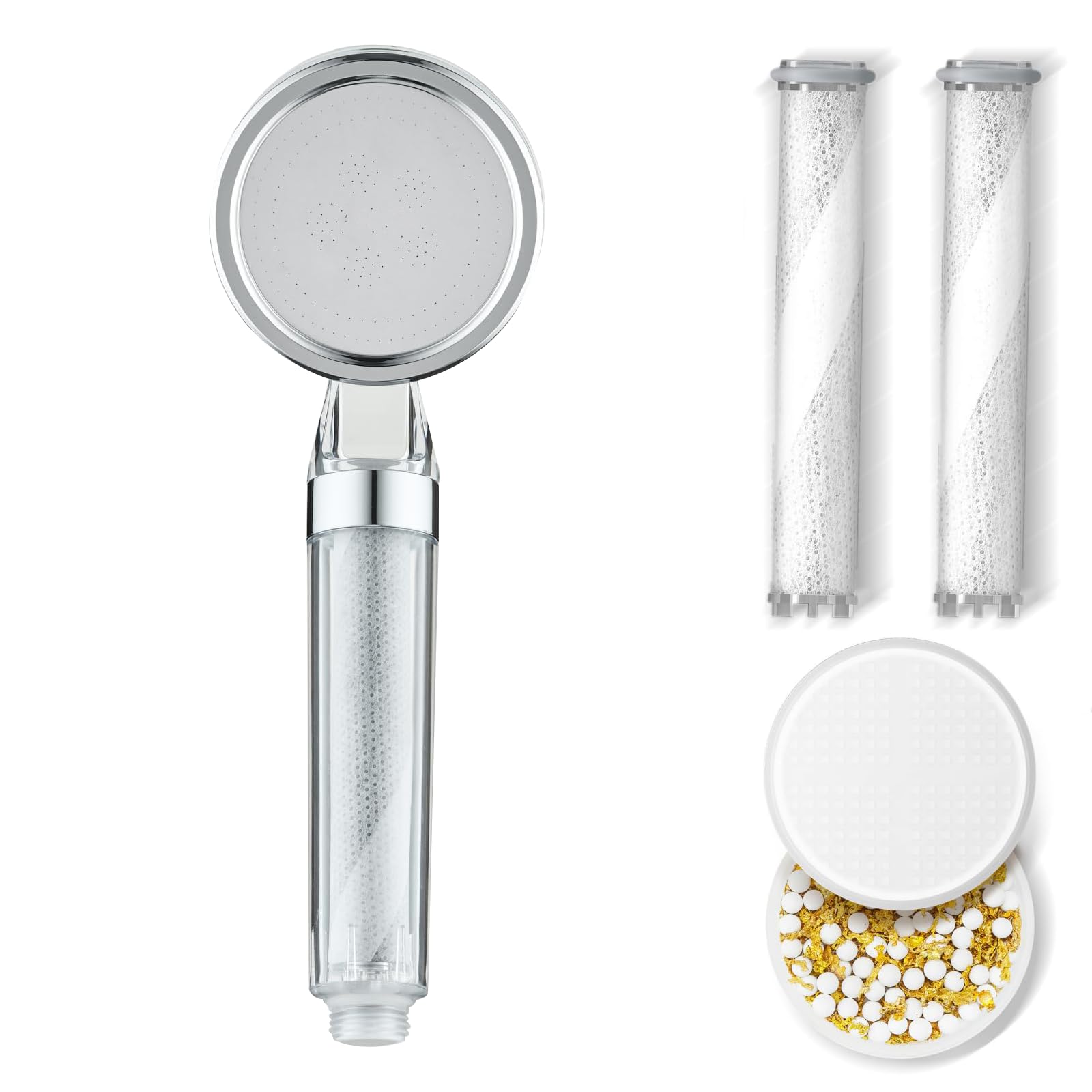STAYOUNGShower Filter - Handheld High Pressure Shower,Water Filter Shower for Hair Loss,Healthier Skin & Hair,Bathroom Accessories,Lab-Tested Chlorine Removal