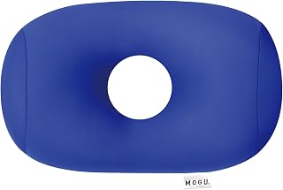 MOGU(MOGU) 珠垫 便携 枕头 宝蓝色 蓝色 便携式 杯形枕 全长约30cm)