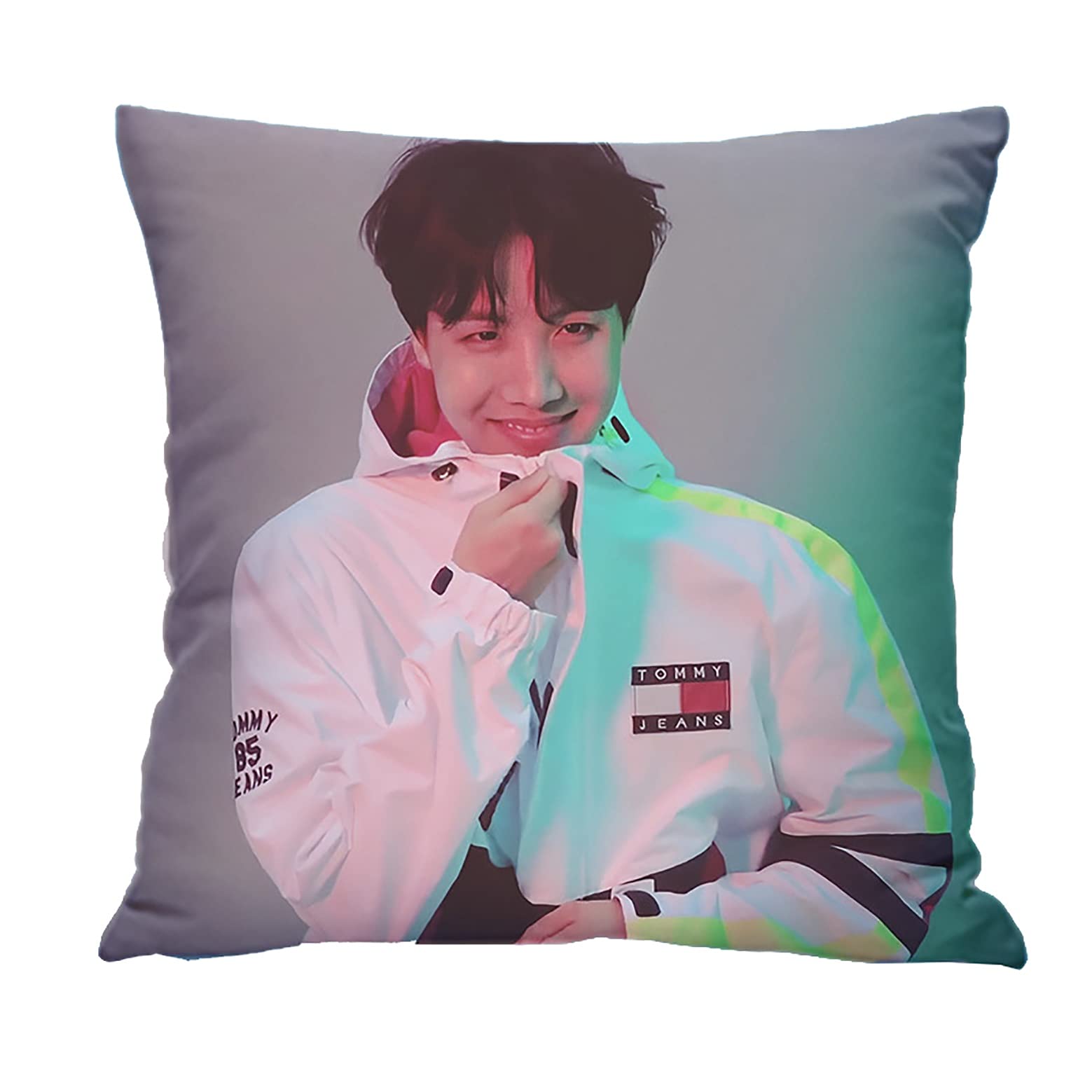 Housse De Coussin Carré Personnalisable BTS - Blanc - CREACAT - DIY K-pop