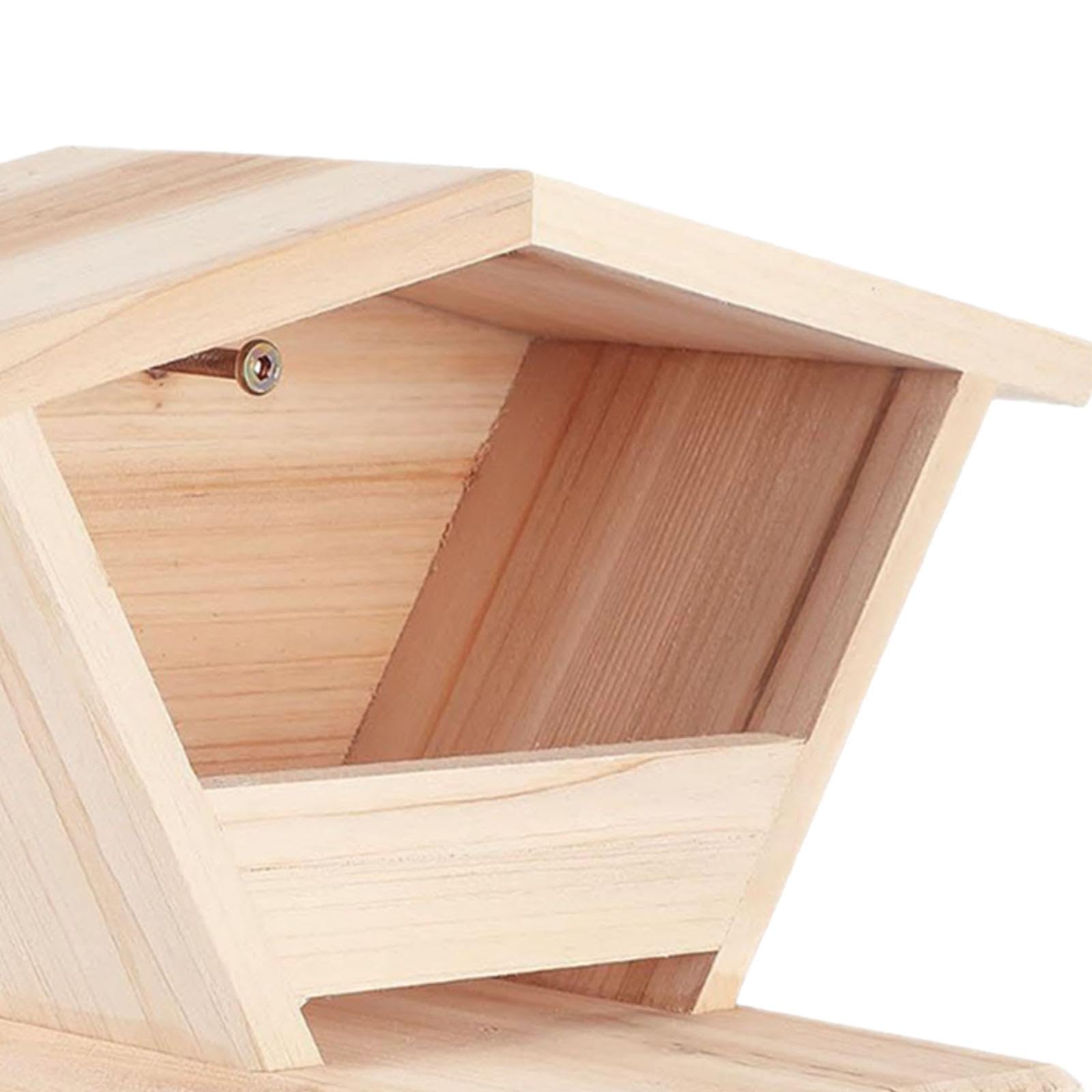 LOVIVER Casetta per Uccelli sospesa, casetta per Uccelli Decorativa in Legno, Nido per, per da Esterno, per Colibrì, Cortile, Patio, Cortile, Style a