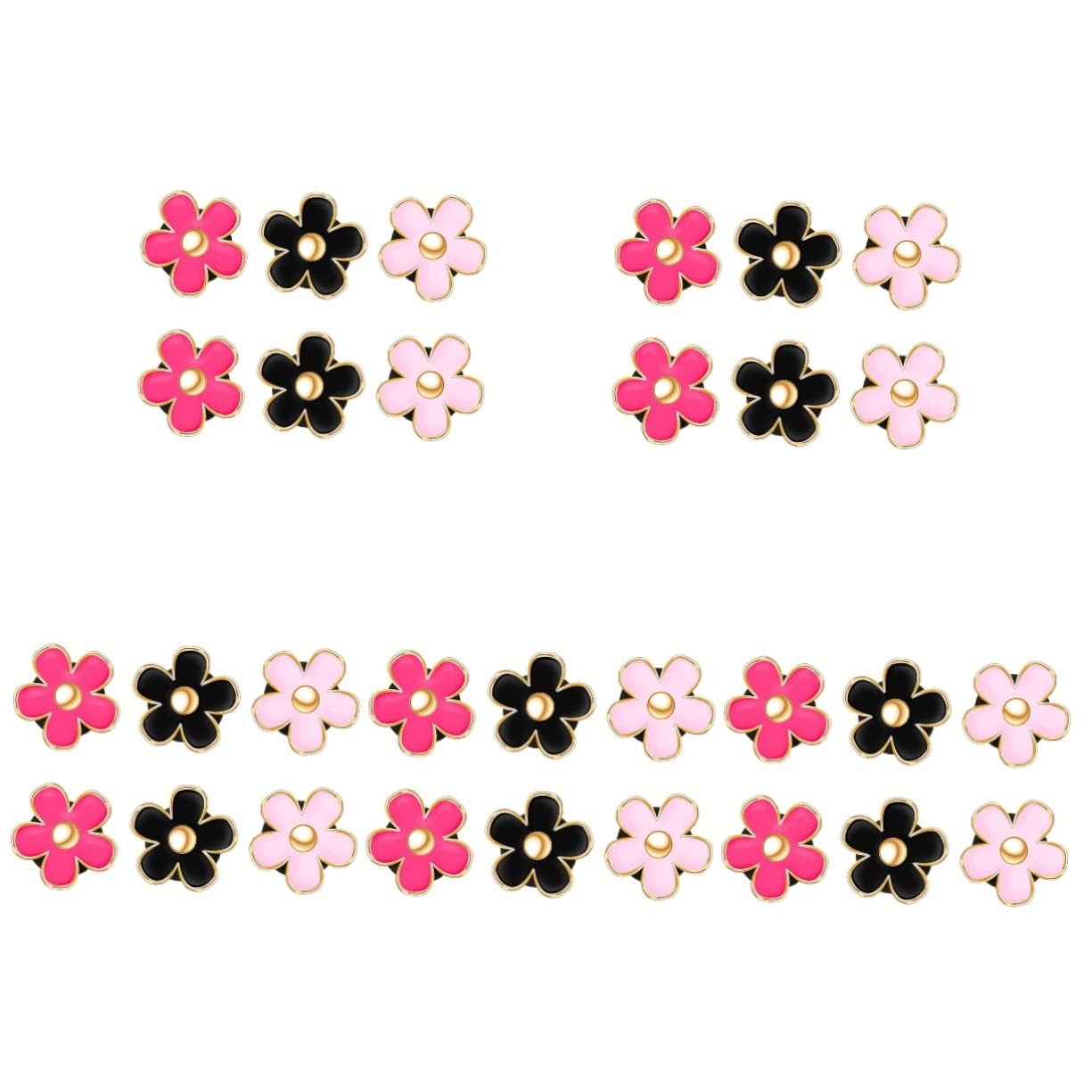 ibasenice 5sets Legierung Auto Auto Air Outlet Vent Clip Auto Air Blossom Auto Vent Clips Nette 6 Stücke * 5