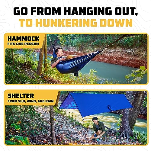 Image of Wise Owl Outfitters Camping Hammock - up to 500lbs Portable Hammock with Tree Straps - Travel, Backpacking, Hiking, Outdoors Camping Gear - Single or Double