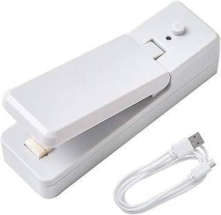 XUBX Sellador de Bolsas, Mini Sellador Portátil, Mini sellador de Calor, Sellador Térmico 2 en 1 y Cortador para Bolsa de ...