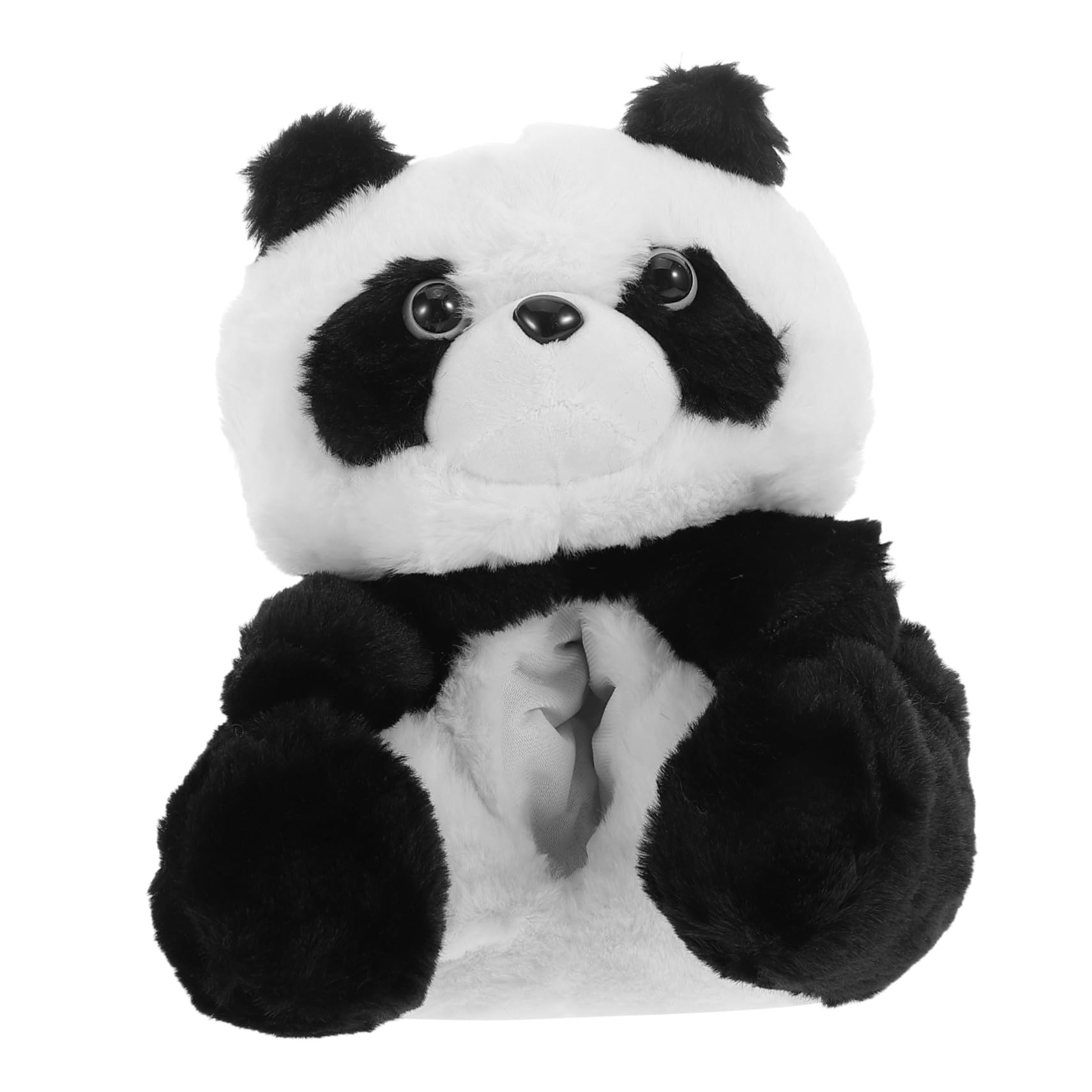 Boîte à mouchoirs voiture panda en peluche lavable pour rangement SUV
