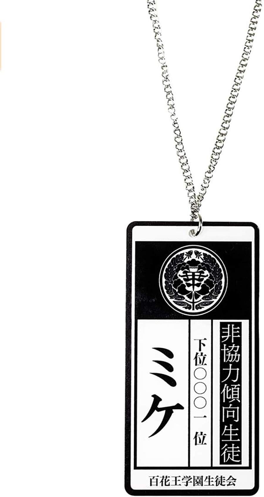 CoolChange Yumeko Jabami Necklace with Slave ID Badge, Anime Jewelry Accessory for Kakegurui Fans