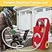 GAOMON 26 Gallon Fuel Caddy, Portable Diesel Fuel Tank On-Wheels with Auto Fueling Nozzle & 360° Swivel Connector, Diesel Container with 12V DC 140W Transfer Pump for Cars, Trucks, ATVs, Boats, Lawn Mowers