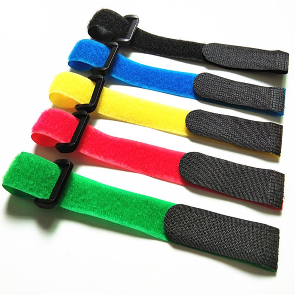 9 correas ajustables para portabicicletas, correas estabilizadoras de rueda de bicicleta, correa reutilizable con agarre de gel para hebilla de rueda de bicicleta, cinta de encuadernación de alambre (3 colores, 1 x 23.6 pulgadas) 3