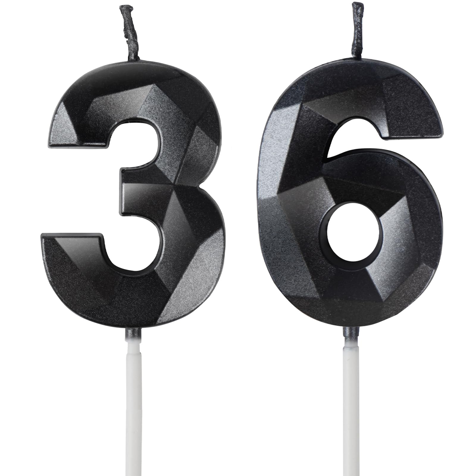 Yiran 50th Birthday Candles, Gold Number 50 Happy Birthday Candles, Cake Topper Decorations for Birthday Party, Wedding Anniversary Celebration Supply — view 17