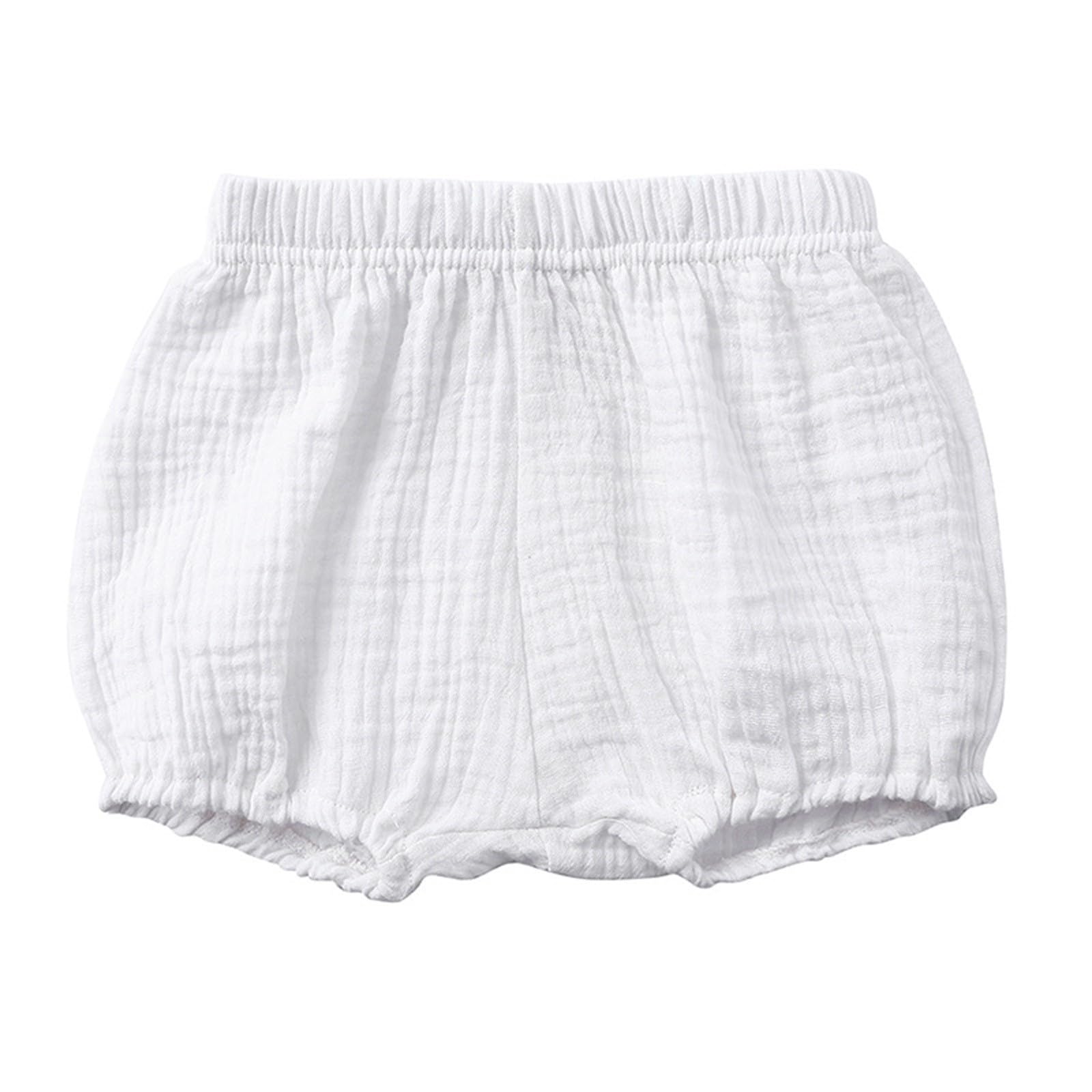 Generisch Baby Mädchen Jungen Bloomer Shorts Coton Lin Kinder Pumphose Sommer Kurz Pluderhosen Unterwäsche Neugeborenes Elastische Taille Pull-on Diaper Cover Trainerhosen