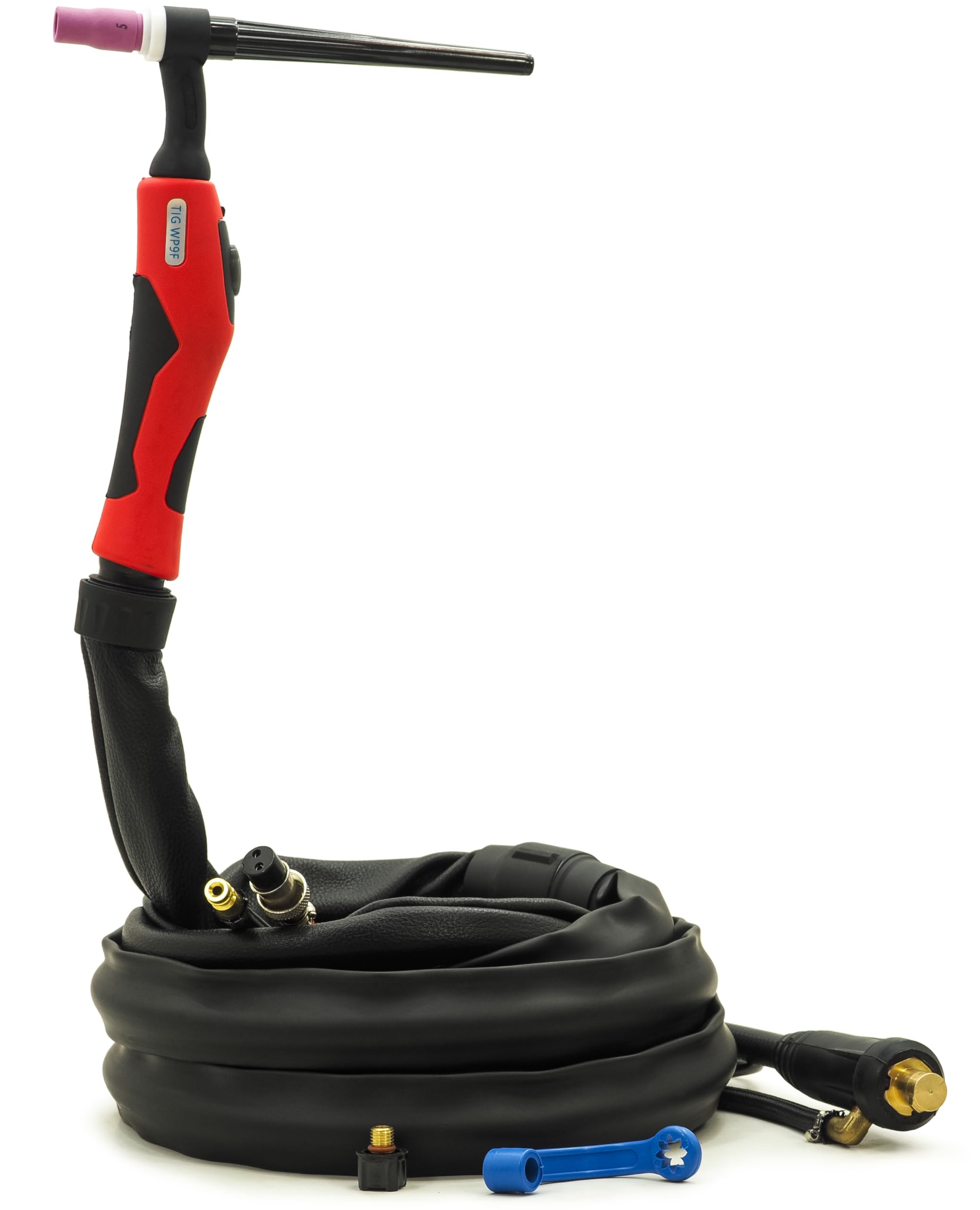 WIG SR-9F - Manguera para soplete de soldadura (9 unidades, sin batería, argón TIG, 4 m) BestSchweissen.de
