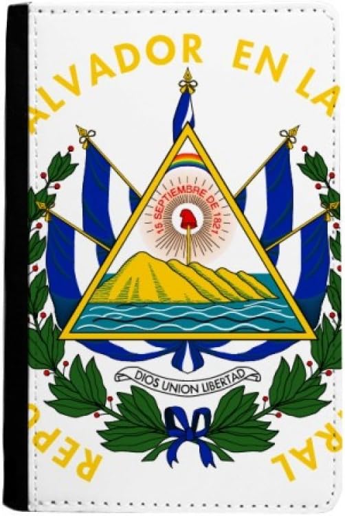 San Salvador El Salvador National Emblem Passport Holder Notecase Burse Wallet Cover Card Purse