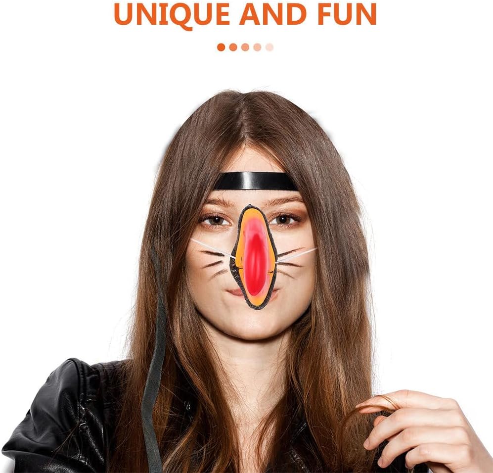 Kisangel Bird Beak Mask, Toucan Nose Mask Lifelike Parrot Beak Costume Animal Bird Face Cover for Cosplay Prop Halloween Party Accessory