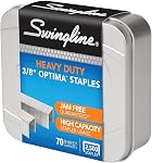 Swingline Optima High Capacity Staples, for 60/70 Sheets staplers, 3/8-Inch Leg Length, 125 per Strip, 2500 per Box (S7035550) | For 60/70 Sheet Staplers, 125 per Strip (S7035550)