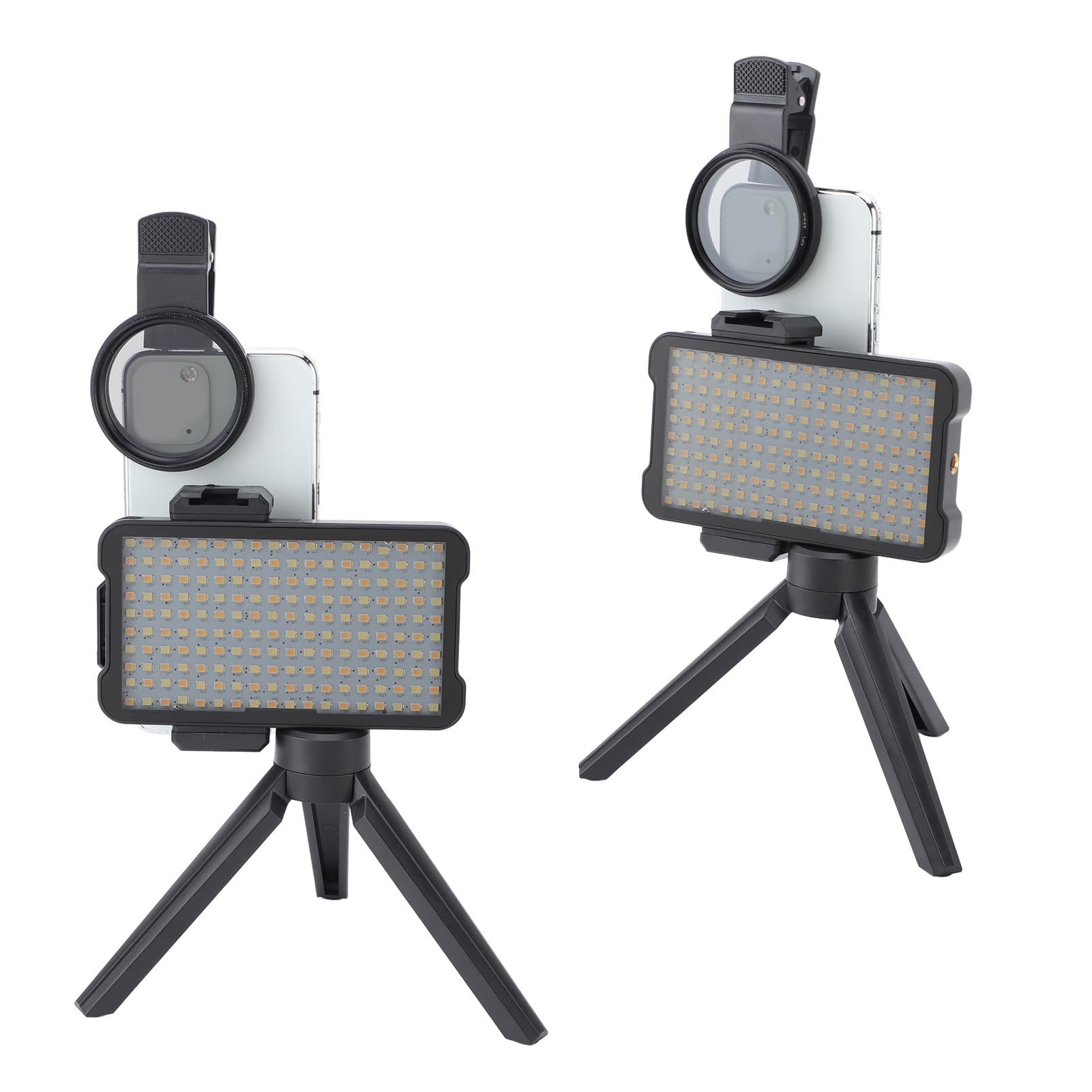 Reduzca la Luz de Relleno de Tatuaje Reflejada con Filtro de Lente CPL de 52 Mm, Trípode Ajustable, Batería Recargable para Fotografía de Tatuajes, Transmisión en Vivo, 180 Cuentas