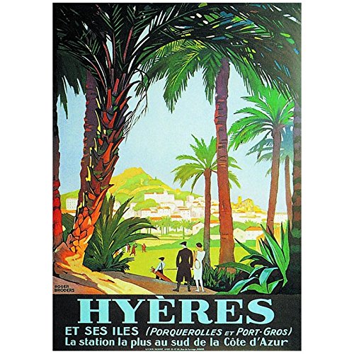 Editions Clouet 50022 - Affiche Touristique 50x70 cm PLM - Les Palmiers - Hyères Cover