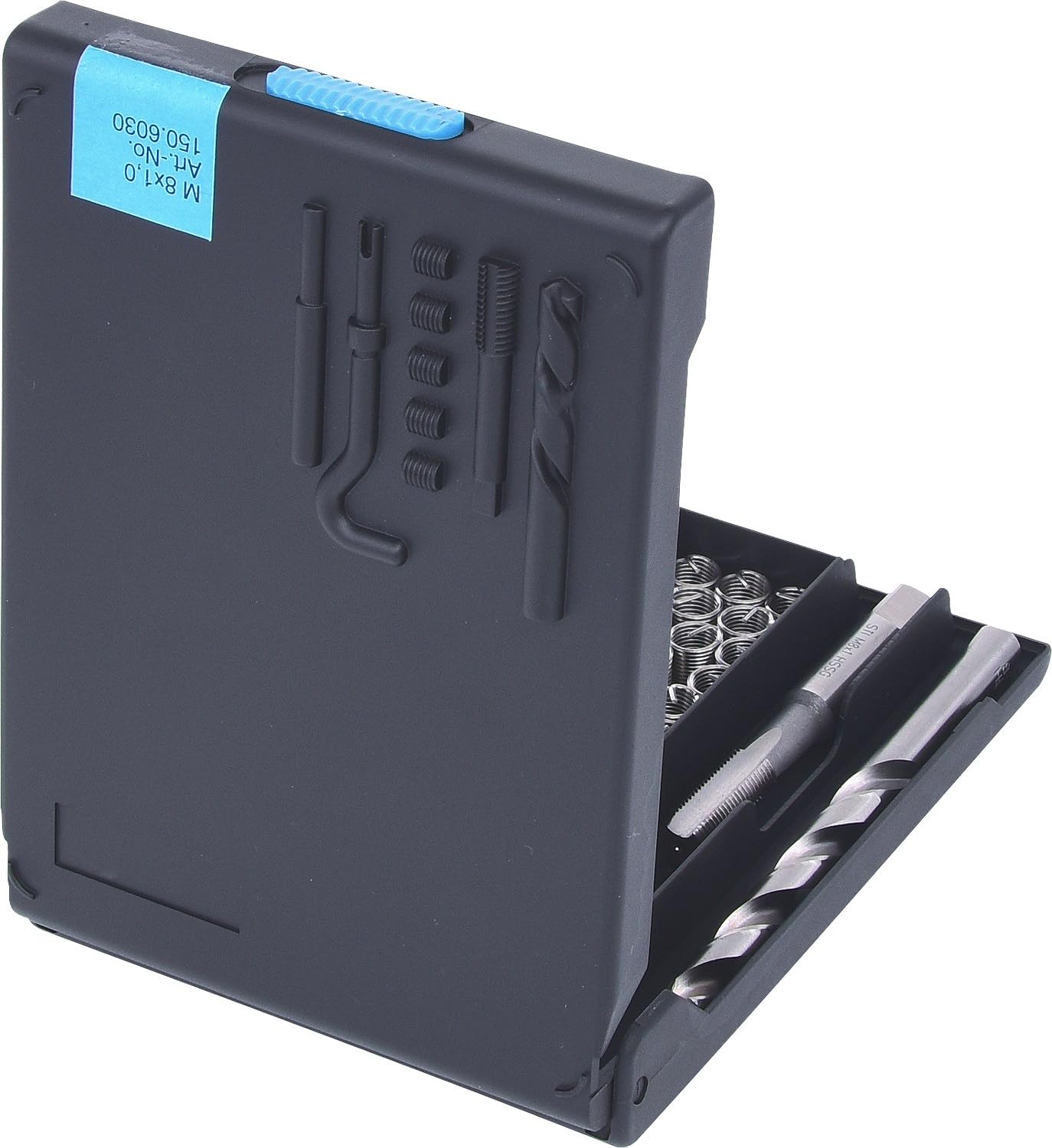 KS Tools 150.6030 Zest do naprawy gwintów ze stali nierdzM8 x 1,00 x 11 mm, 24-szt