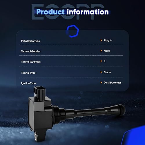 Vista 11 de ECCPP Bobinas de encendido portátiles de repuesto para automóvil compatibles con Infiniti I30/para Nissan Maxima 3.0L V6 2000-2001 Reemplazo