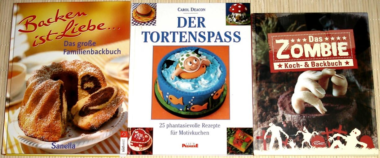16x BACKEN, Backbuch-Sammlung: Kuchen, Torten, Plätzchen, Kekse, Brot, Brötchen, Dr. Oetker