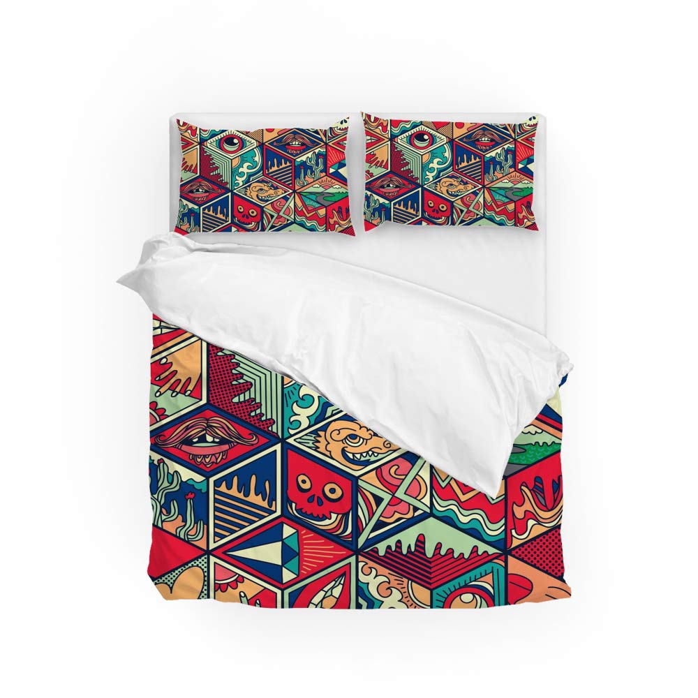 Parure de lit King Size anti-plis et ultra douce pour un entretien sans repassage