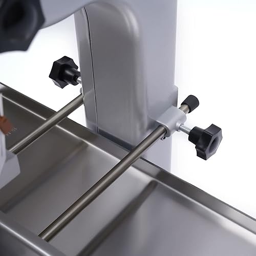 Miniatura 7 de Máquina eléctrica de sierra de hueso comercial de 1500 W con 5 hojas de sierra, cortador de carne y hueso congelado, carnicero portátil, cortador de