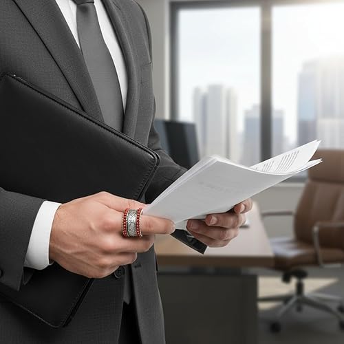 Miniatura 4 de HAIXIAN Anillo de doble fila con diseño de flores de la suerte con esferas turquesas grabadas para mujeres y hombres, plata de ley S925, estilo