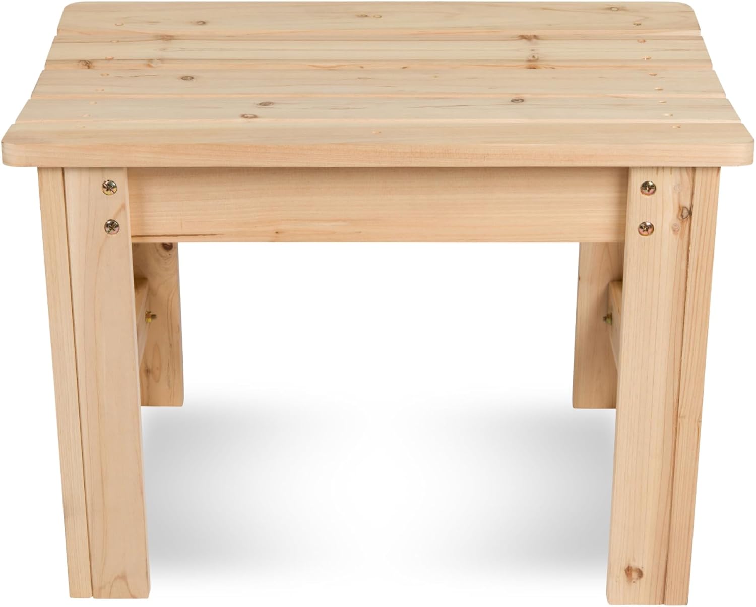 Shine Company Outdoor Wood Backless Patio Garden Bench, 2 Ft, Natural