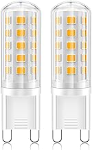 G9 LED Bulb Warm White - G9 LED 2700 K 3 W Equivalent to 40 W Halogen Bulb, 410 Lumens, No Flickering Lamps 360° Beam Angle, Not Dimmable Light Bulb, Pack of 2