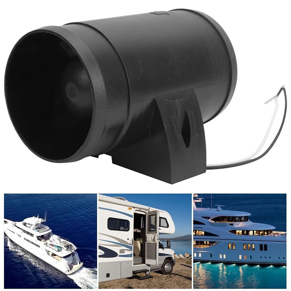 Zoegneer Ventilateur d'échappement 7,6 cm 12 V 145 CFM, souffleur de cale pour bateau, caravane, cuisine, ventilation en ligne pour bateau marin