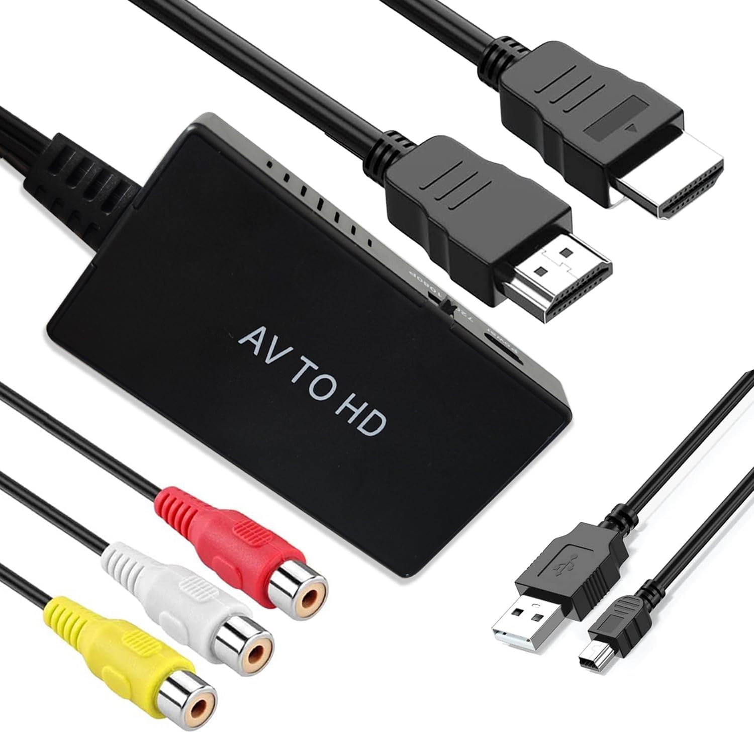 Convertitore AV A HDMI SZJUNXIAO | 1080P, Per PS2/WII/DVD, Con Cavi