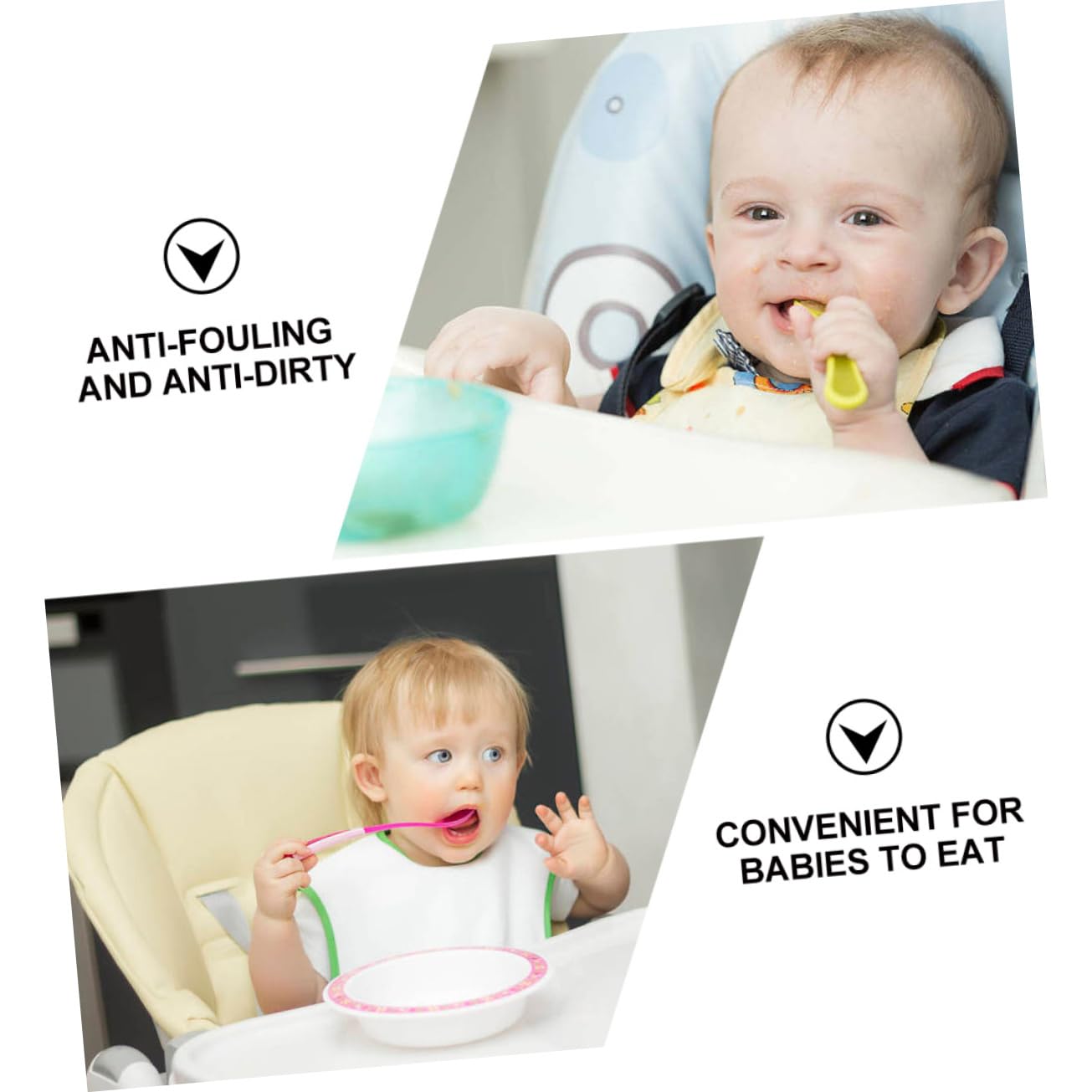 TOYANDONA 3juegos Bibs Impermeables Para Bebés Conjunto De Delantal De Manga Larga Protege Ropa Comidas y Fácil De Limpiar y Reutilizable Diseño Divertido De Conejito