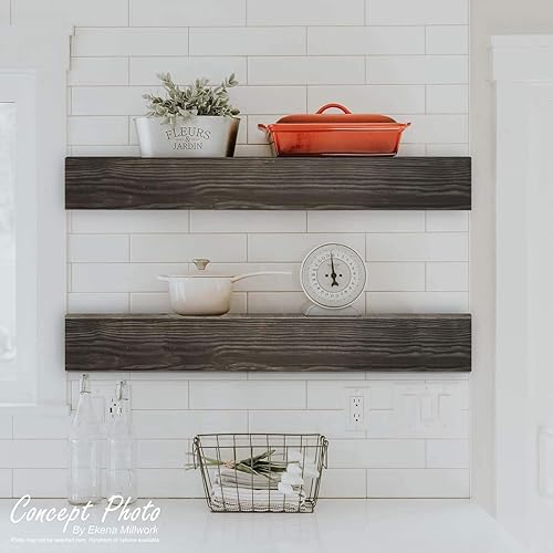 Miniatura 15 de Ekena Millwork MANURW04X04X36ZM Riverwood - Mantel para chimenea de madera sintética, 4 pulgadas de alto x 4 pulgadas de profundidad x 36 pulgadas