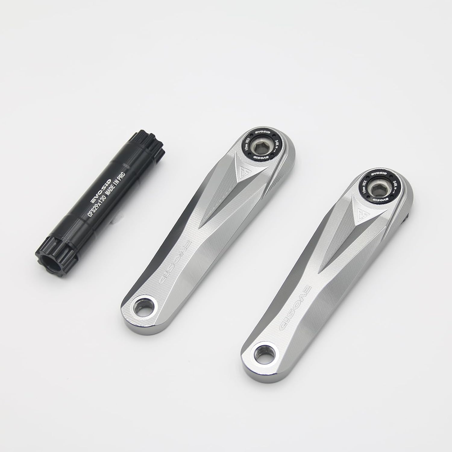 Mountain Bike Crankset, Hollow Crank Arm 160/165/170MM CNC Aluminum Alloy Bicycle CrankSet Trail Enduro Dub 29 Hollow Bike Crank Spindle for GXP