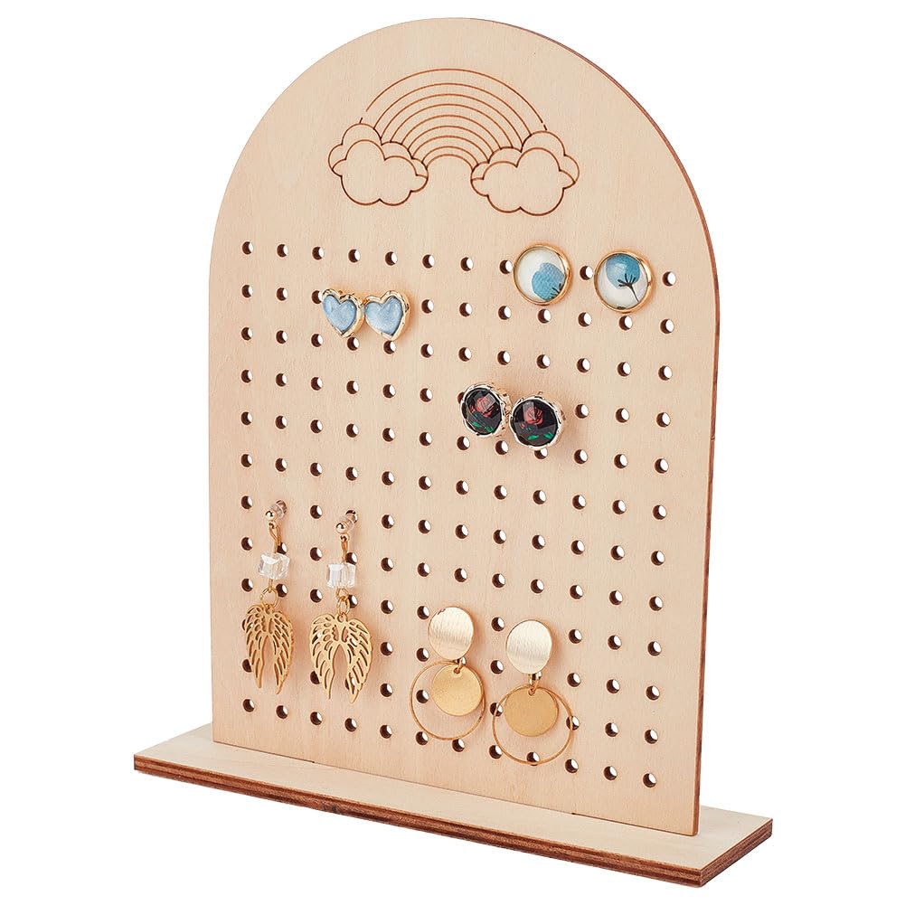 4-Pack Acrylic Earring Display Holders - 72 Holes Each For Stud Earrings Storage Or Retail Showcase - View #10