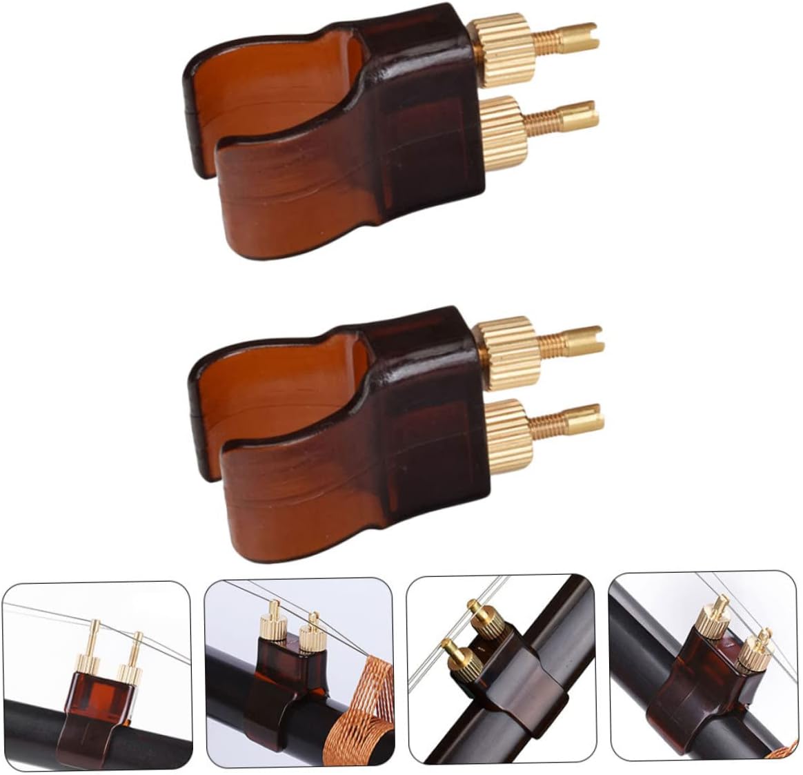 2pcs Sturdy Erhu Fine Tuners Practical String Adjusters image 3