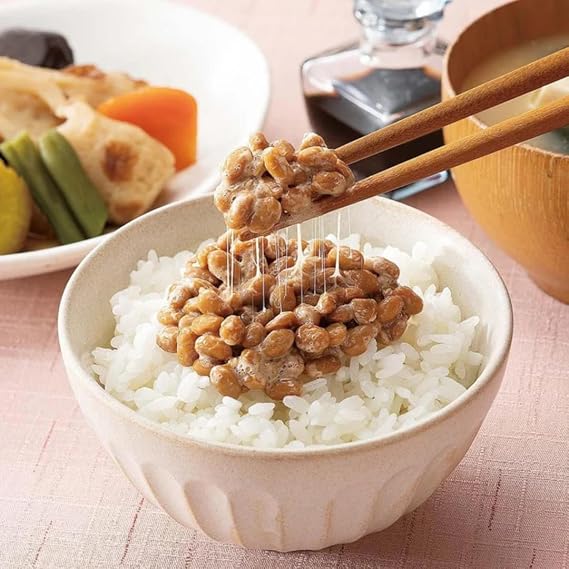 Natto - fermented soy beans made in Japan (3x40g, package may vary)