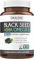 Vista 49 de Aceite de semilla negra – 180 cápsulas de cápsulas blandas (sin OMG y vegano) Premium prensado en frío Nigella Sativa que produce aceite de semilla