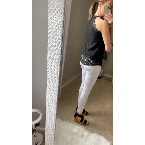 Berryou-Women-Lace-Crochet-Hollow-Out-Tank-Tops-Casual-Blouse-Summer-Sleeveless-Shirts-Clubwear-2021 Berryou Women Lace Crochet Hollow Out Tank Tops Casual Blouse Summer Sleeveless Shirts Clubwear 2023 White M